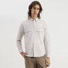 Men Regular Fit Button Down Striped Oxford Classic Shirt