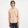 Men Regular Fit Button Down Collar Striped Oxford Shirt