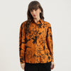 Women Spread Collar Floral Tonal Shirt
