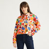 Women Spread Collar Printed Shirt