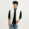 Men Regular Fit Stand Collar Solid Puffer Gilet
