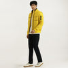 Men Regular Fit High Neck Solid Utility Wadded Jacket