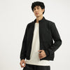 Men Regular Fit High Neck Solid Jacket