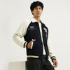 Men Regular Fit Spread Collar Color-Blocked Varsity Jacket
