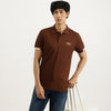 Men Regular Fit Collared Solid Polo T-Shirt