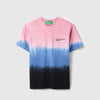 Boys Relaxed Fit Round Neck Ombre Tie Dye T-Shirt
