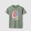 Boys Regular Fit Round Neck Printed Basket Ball Graffiti T-Shirt