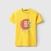 Boys Regular Fit Round Neck Printed Basket Ball Graffiti T-Shirt