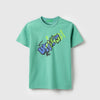 Boys Regular Fit Round Neck Graphic Print Bright Graffiti T-Shirt