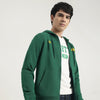 Men Regular Fit Hooded Neck Solid Open Sweatshirt