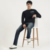 Men Regular Fit Round Neck Printed Golf Outing Sweatshirt