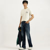 Men Washed Bootcut Fit Jeans