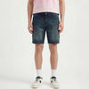 Men Solid Denim Shorts