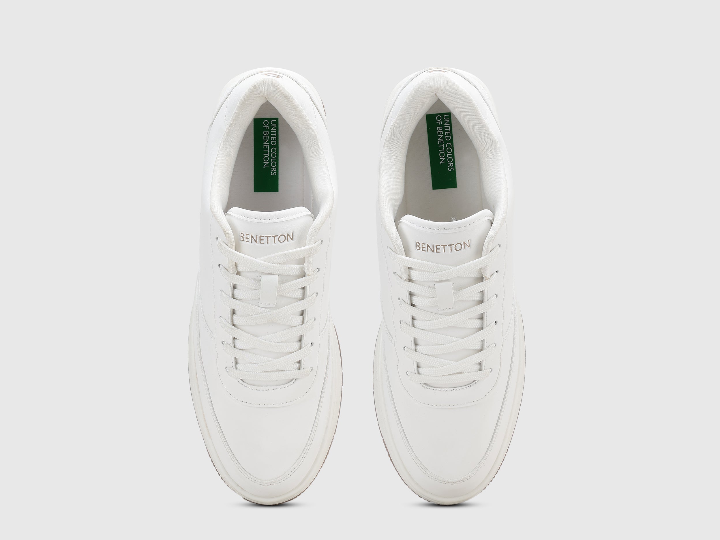 Embossed Counter Lace-Up Sneakers – United Colors of Benetton Store