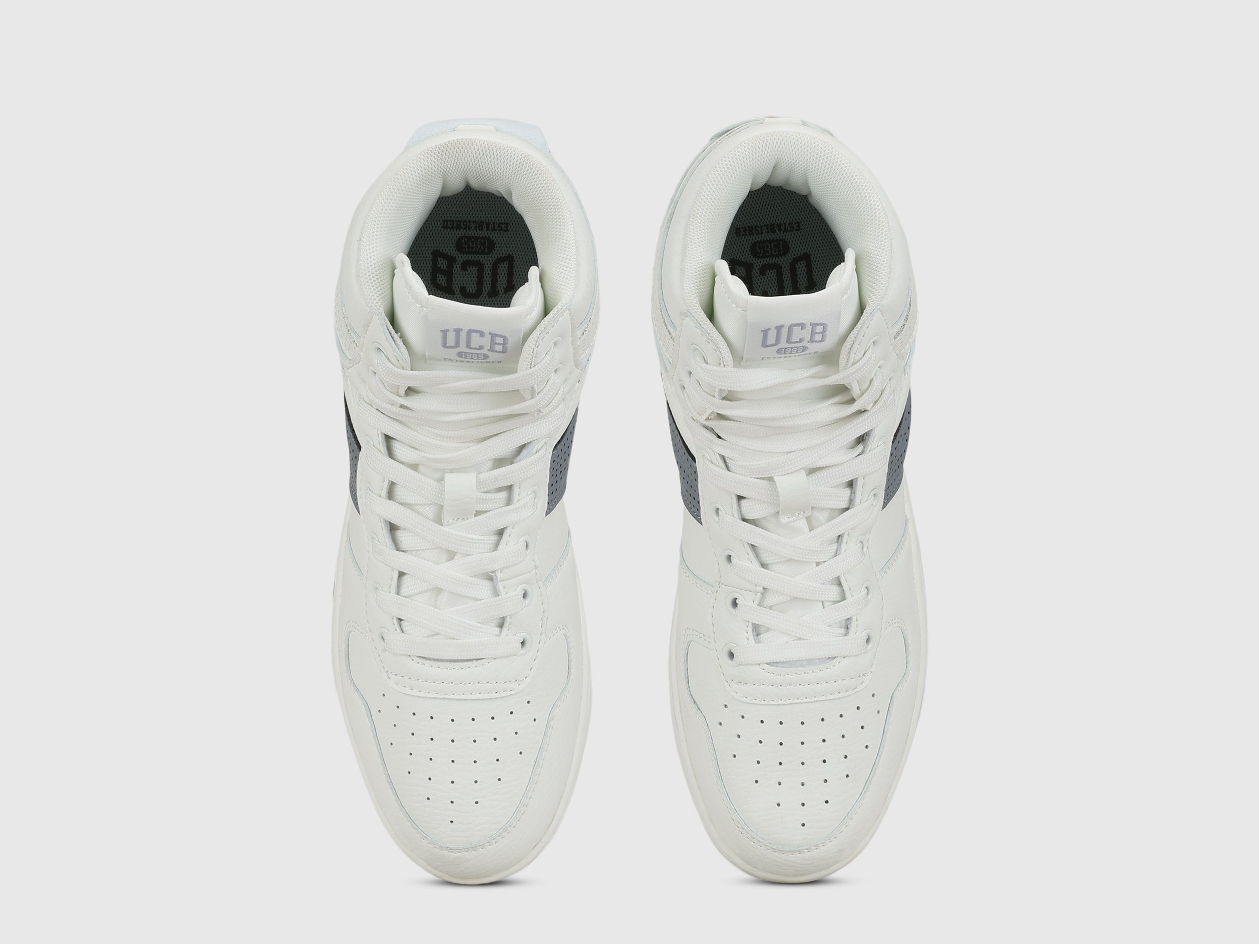 Perforations Lace-Up High Top Sneakers – United Colors of Benetton