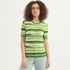 Round Neck Textured Top