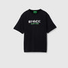 Boxy Round Neck Typography T-Shirt