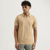 Men Regular Johny Collar Solid T-Shirt