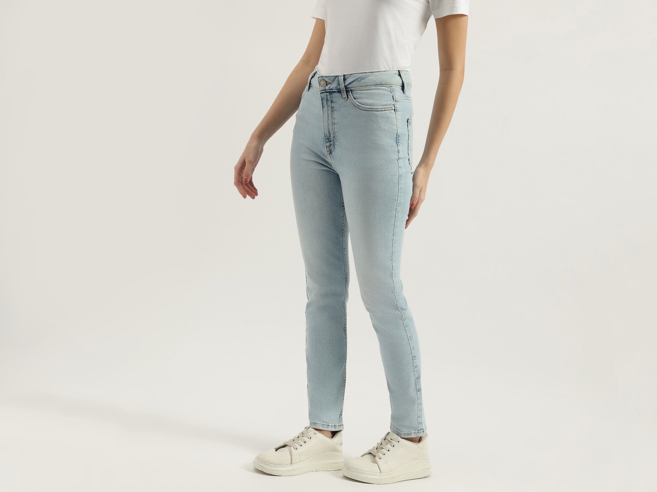 Blue Benetton Pantalon Skinny Benetton Slim Fit Jeans Skinny