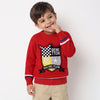 Regular Fit Crew Neck Graphic Print Sweater