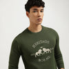 Regular Fit Crew Neck Embroidered Sweater