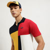 Regular Fit Polo Neck Colorblock T-Shirt