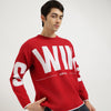 Crew Neck Typography Sweater