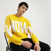 Crew Neck Typography Sweater