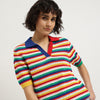 Polo Neck Striped Sweater