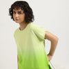Round Neck Ombre Top