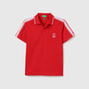 Relaxed Fit Polo Neck Solid T-Shirt