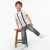 Regular Fit Polo Neck Striped T-Shirt