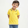 Regular Fit Polo Neck Solid T-Shirt