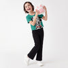 Cropped Fit Crew Neck Graphic Print T-Shirt