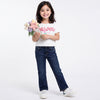 Cropped Fit Round Neck Typography T-Shirt