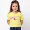 Cropped Fit Round Neck Typography T-Shirt