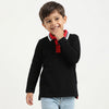 Regular Fit Polo Neck Solid T-Shirt