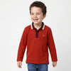 Regular Fit Polo Neck Solid T-Shirt