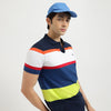Regular Fit Johny Collar Striped T-Shirt