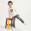 Regular Fit Round Neck Applique Heritage Satin Twill T-Shirt