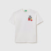 Relaxed Fit Round Neck Typographic Print T-Shirt
