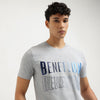 Relaxed Fit Crew Neck Typography T-Shirt