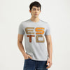Relaxed Fit Crew Neck Typography Estd Jersey T-Shirt