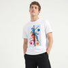 Relaxed Fit Round Neck Graphic Print Football Hombre Jersey Tee