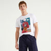 Relaxed Fit Round Neck Graphic Print Football Cancha Jersey Tee