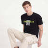 Relaxed Fit Crew Neck Typographic Print T-Shirt