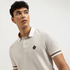 Regular Fit Polo Neck Striped T-Shirt
