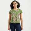 Round Neck Abstract T-Shirt