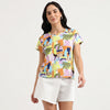 Round Neck Abstract T-Shirt