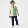 Regular Fit Polo Neck Striped T-Shirt
